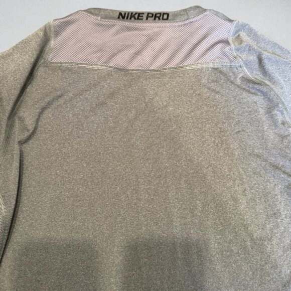 Nike Men's Long Sleeve Shirt in Light Gray - Picture 2 of 6